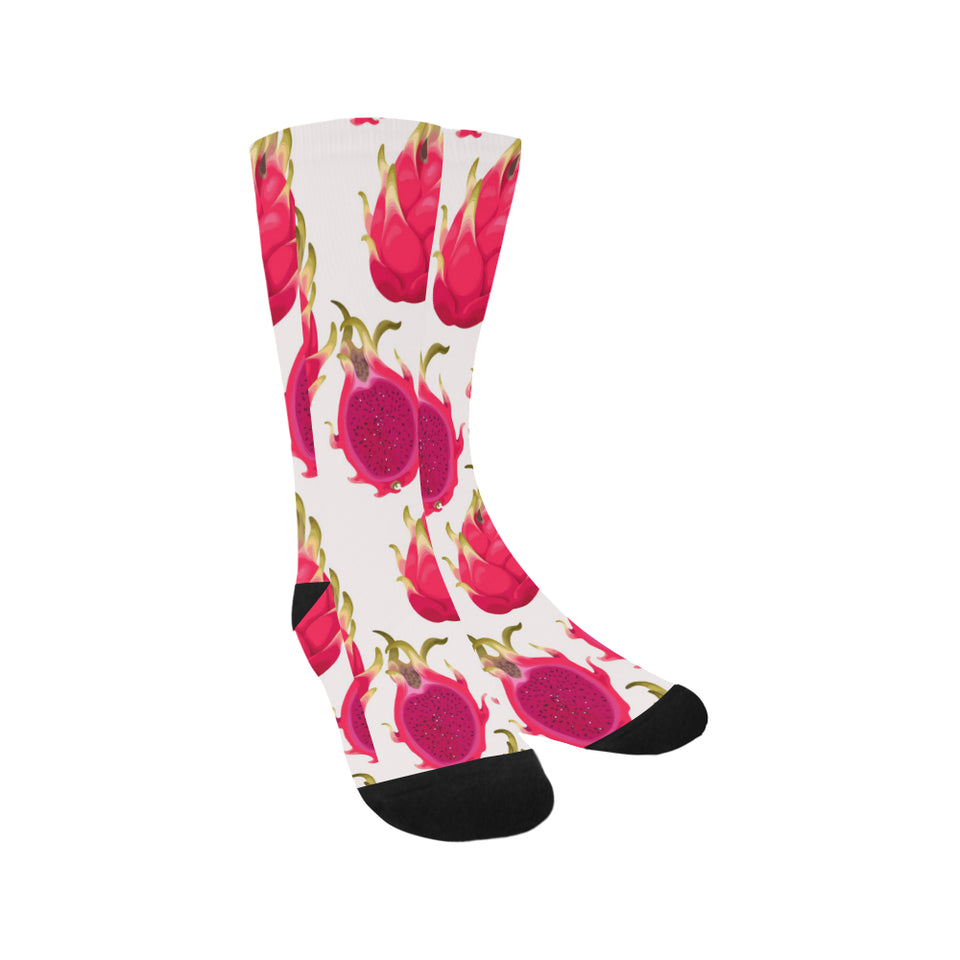 dragon fruits design pattern Crew Socks