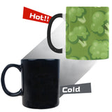 Broccoli pattern green background Morphing Mug Heat Changing Mug