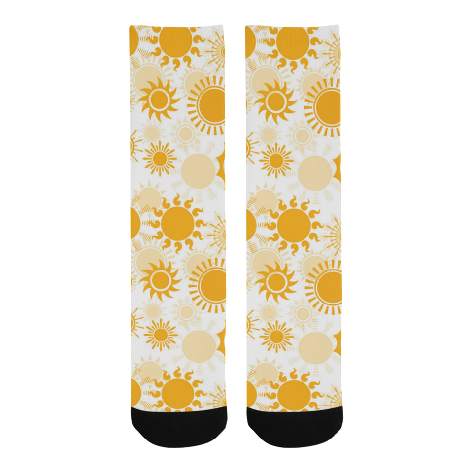 Sun design pattern Crew Socks