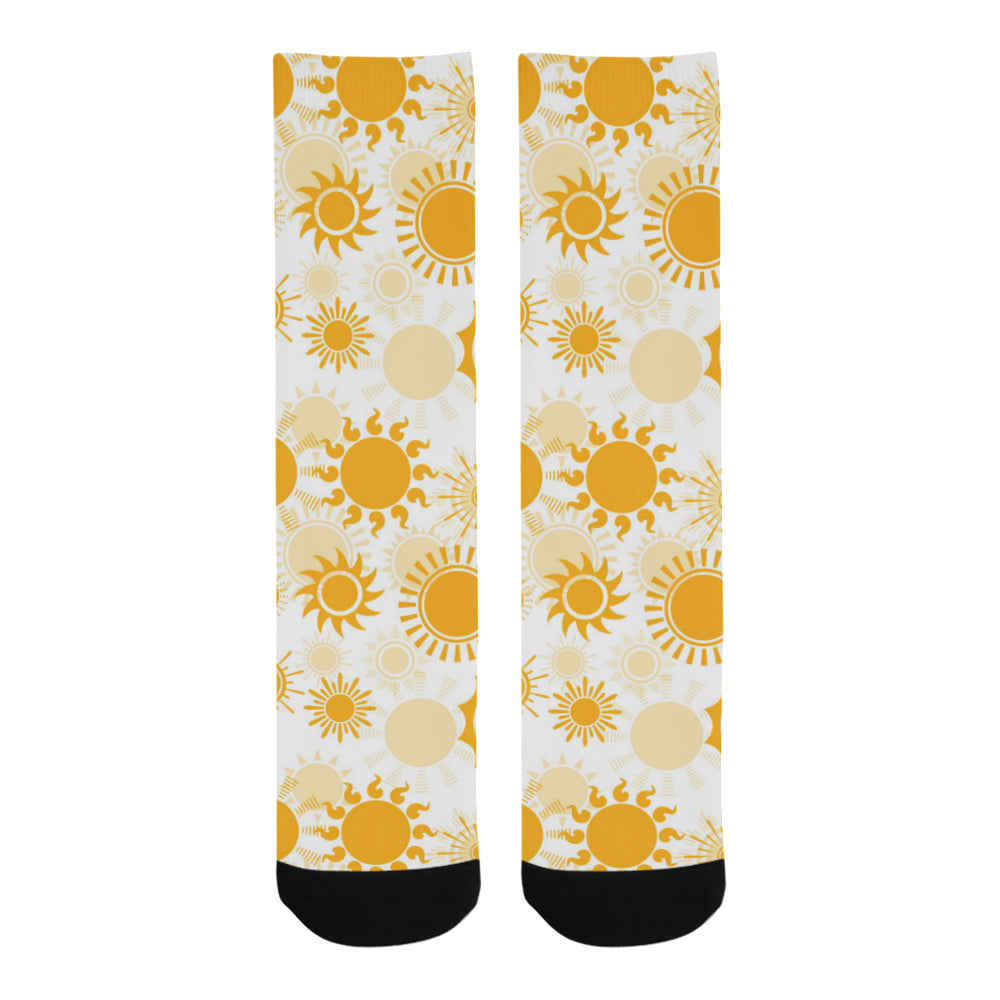 Sun design pattern Crew Socks