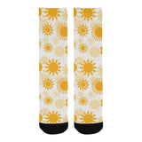 Sun design pattern Crew Socks