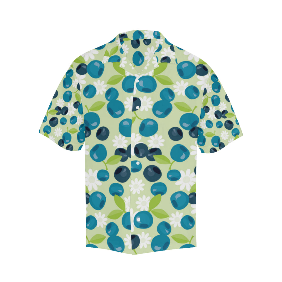 blueberry flower pattern Men's All Over Print Hawaiian Shirt