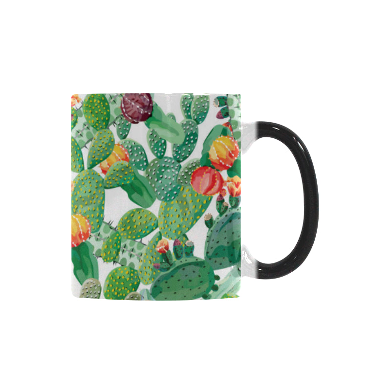 Cactus design pattern copy Morphing Mug Heat Changing Mug