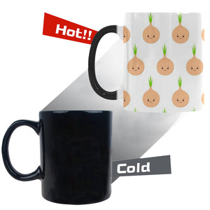 cute onions smiling faces Morphing Mug Heat Changing Mug