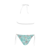 Cute koalas blue background pattern Sexy Bikinis Two-Piece Swimsuits