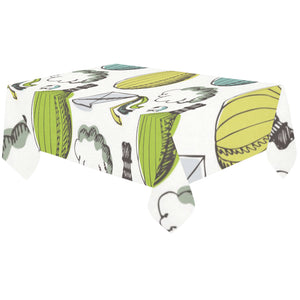 Hot Air Balloon Bird Cloud Pattern Tablecloth
