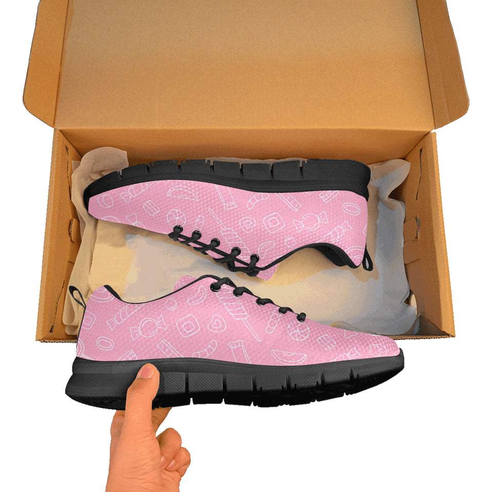 Sweet candy pink background Men's Sneaker Shoes