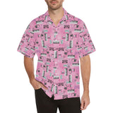 Piano Pattern Print Design 01 Men's All Over Print Hawaiian Shirt (Model T58)