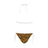 Bengal tigers skin print pattern background Sexy Bikinis Two-Piece Swimsuits