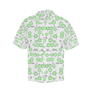 Chemistry Periodic Table Pattern Print Design 03 Men's All Over Print Hawaiian Shirt (Model T58)