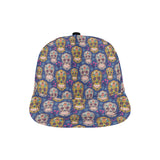 Sugar skull flower pattern All Over Print Snapback Cap