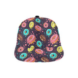 Colorful donut glaze pattern All Over Print Snapback Cap