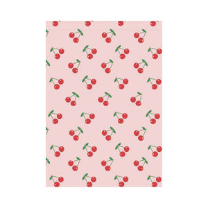 cherry pattern pink background House Flag Garden Flag