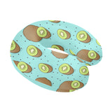 Kiwi blue background U-Shaped Travel Neck Pillow