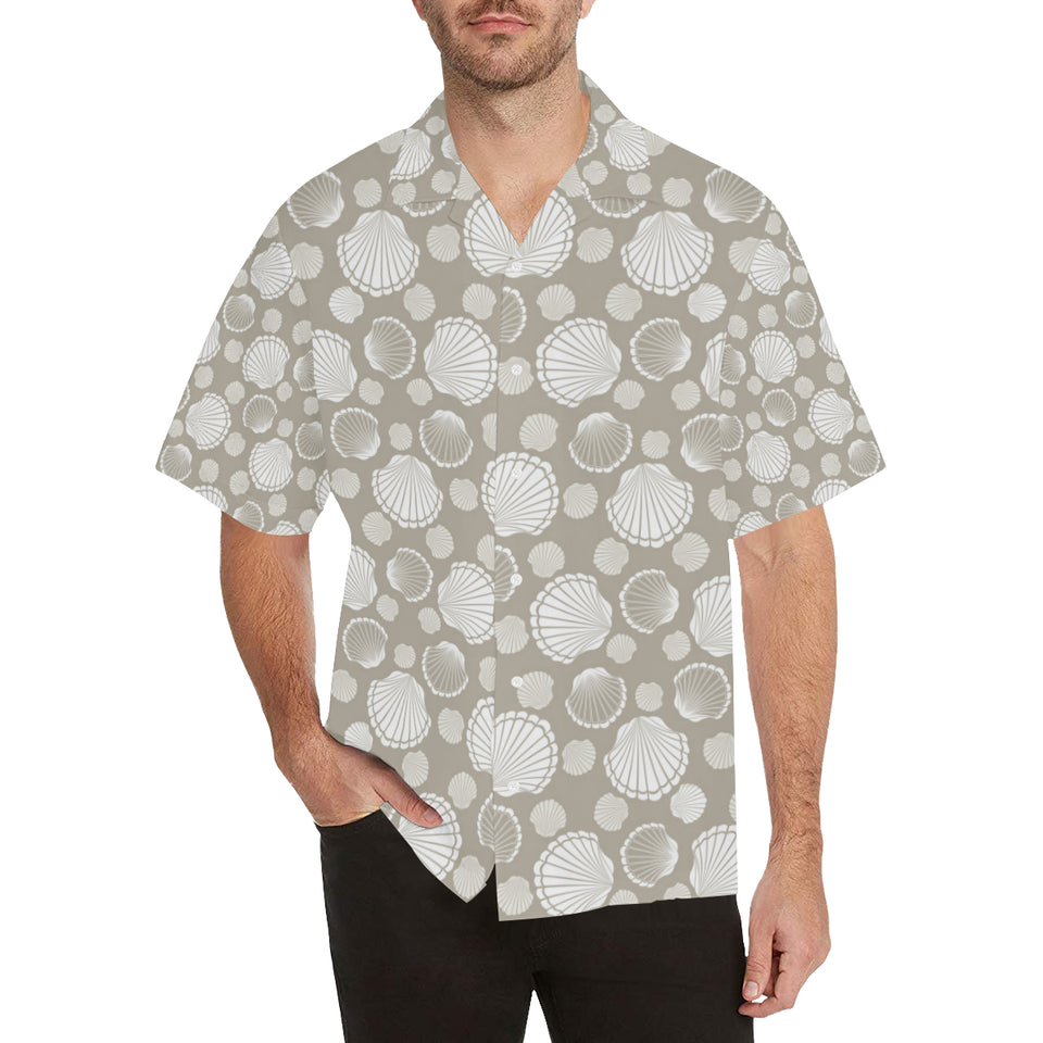 Scallop shell pattern Men's All Over Print Hawaiian Shirt