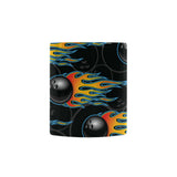 Bowling balls flame pattern Classical White Mug (Fulfilled In US)