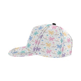 colorful unicorn rainbow heart pattern All Over Print Snapback Cap