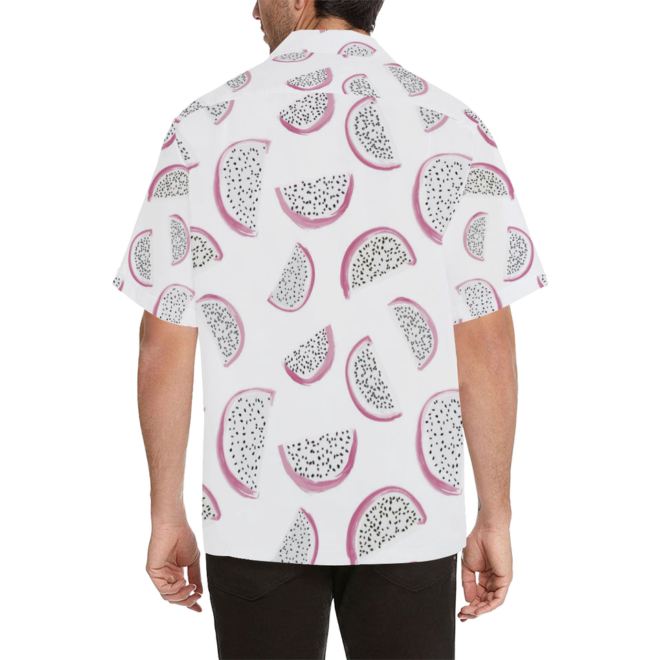 dragon fruit pattern Men's All Over Print Hawaiian Shirt