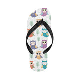 Cute owl pattern Unisex Flip Flops