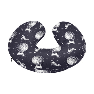 Chihuahua space helmet. astronaut pattern U-Shaped Travel Neck Pillow