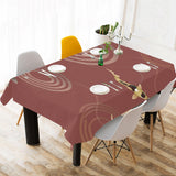 Fancy Carp red background Tablecloth