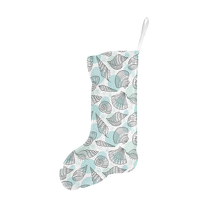 Shell polynesian tribal Christmas Stocking