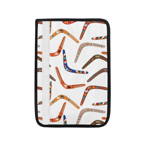 Boomerang Australian aboriginal ornament pattern Car Seat Belt Cover