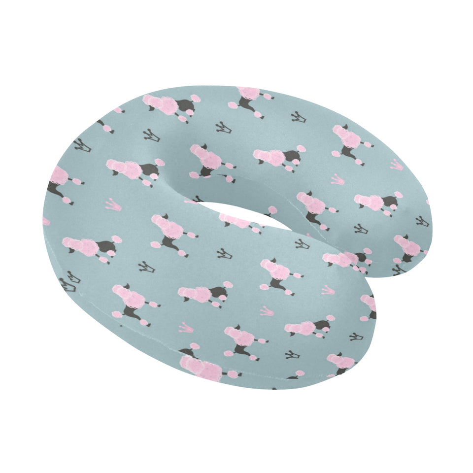 poodle dog pattern U-Shaped Travel Neck Pillow
