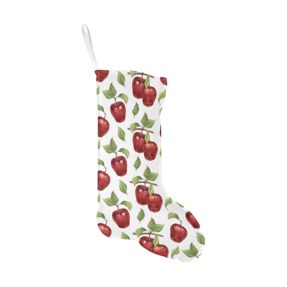 Red apples pattern Christmas Stocking