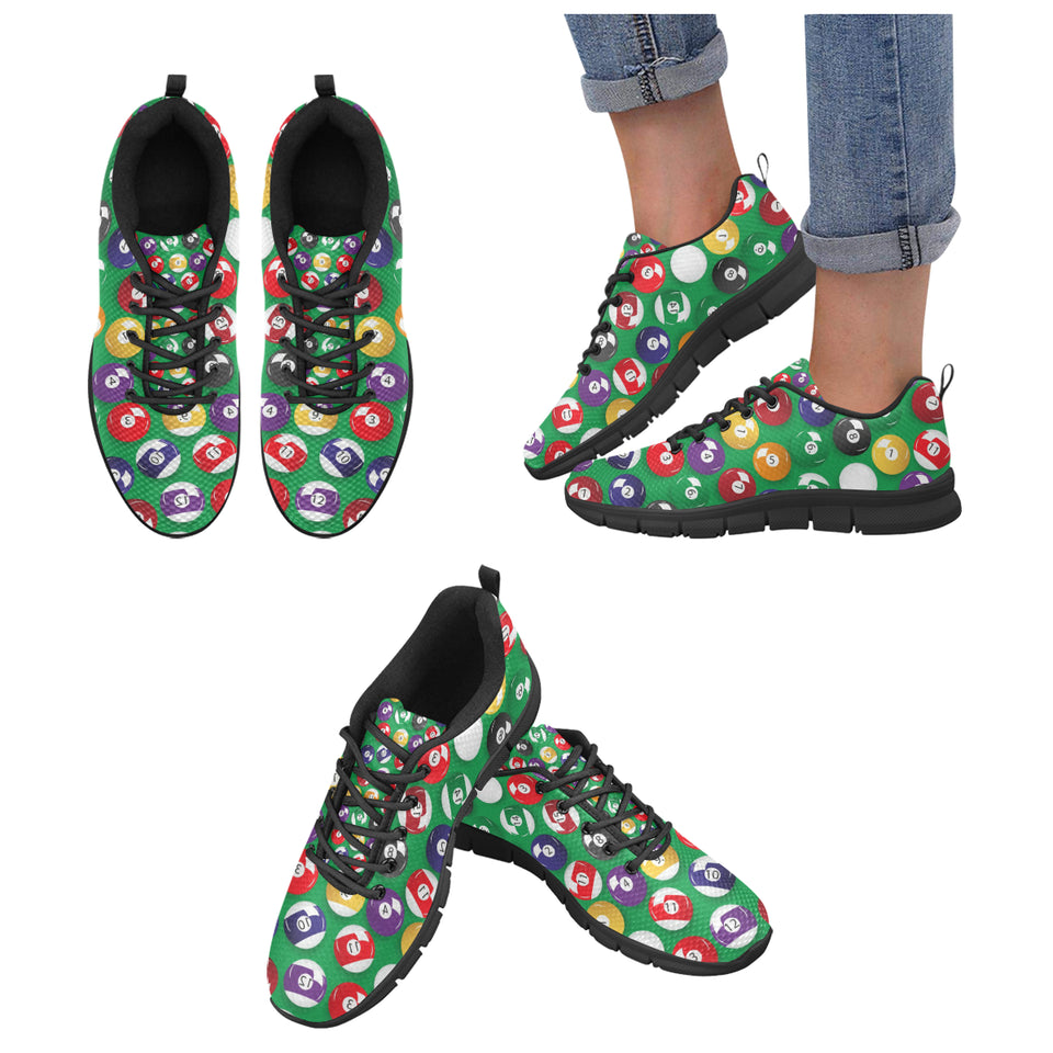 Billiard Ball Pattern Print Design 02 Women's Sneaker Shoes