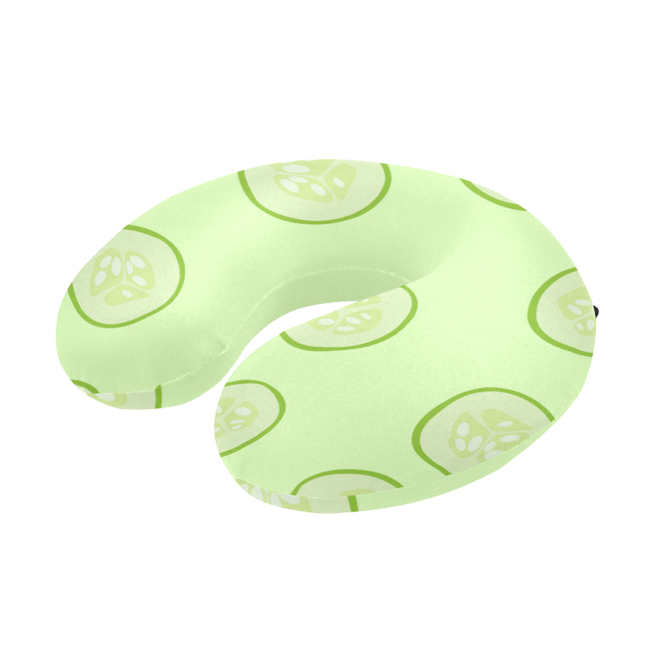 Cucumber pattern U-Shaped Travel Neck Pillow
