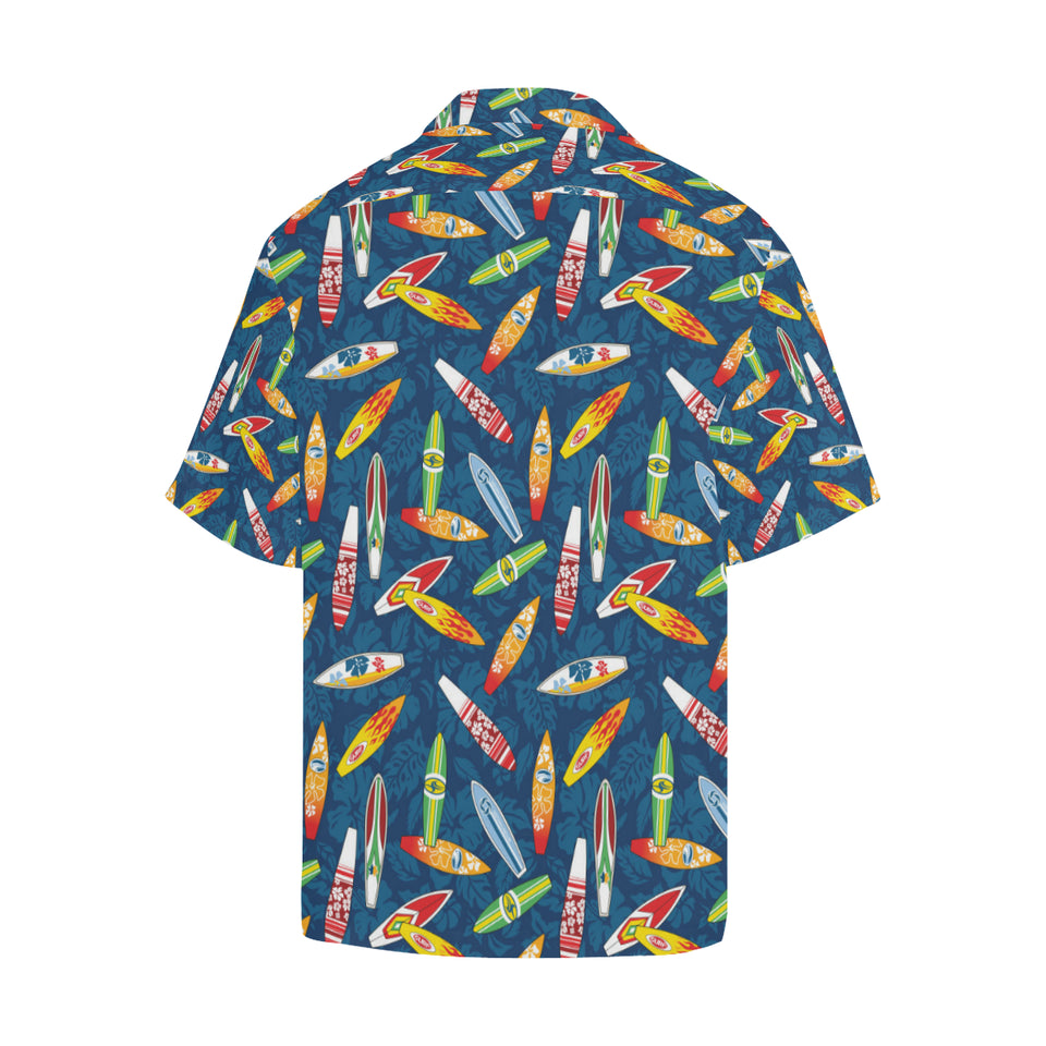 Surfboard Pattern Print Design 01 Men's All Over Print Hawaiian Shirt (Model T58)