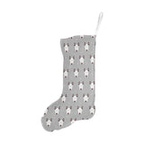 Bull Terrier Pattern Print Design 05 Christmas Stocking