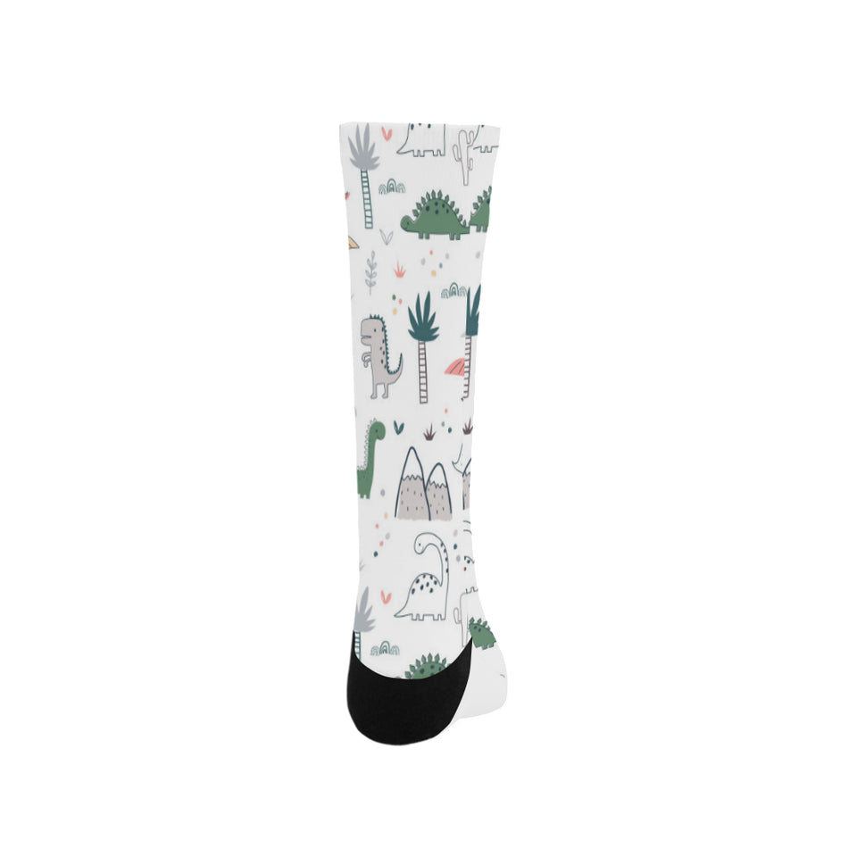 Cute cartoon dinosaurs tree pattern Crew Socks