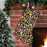 Beer type pattern Christmas Stocking