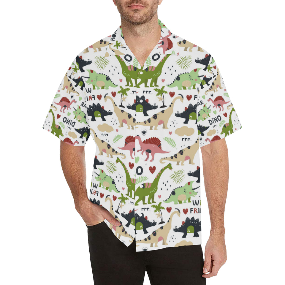 Cute dinosaurs pattern Men's All Over Print Hawaiian Shirt