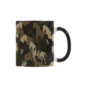 Horse Camouflage Pattern Morphing Mug Heat Changing Mug
