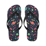 colorful space pattern planet star Unisex Flip Flops