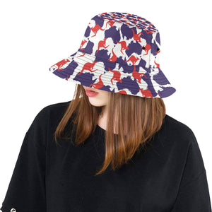 Kangaroo Australian pattern Unisex Bucket Hat