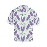 Eggplant Pattern Print Design 05 Men's All Over Print Hawaiian Shirt (Model T58)