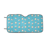 Jack Russel Pattern Print Design 03 Car Sun Shade