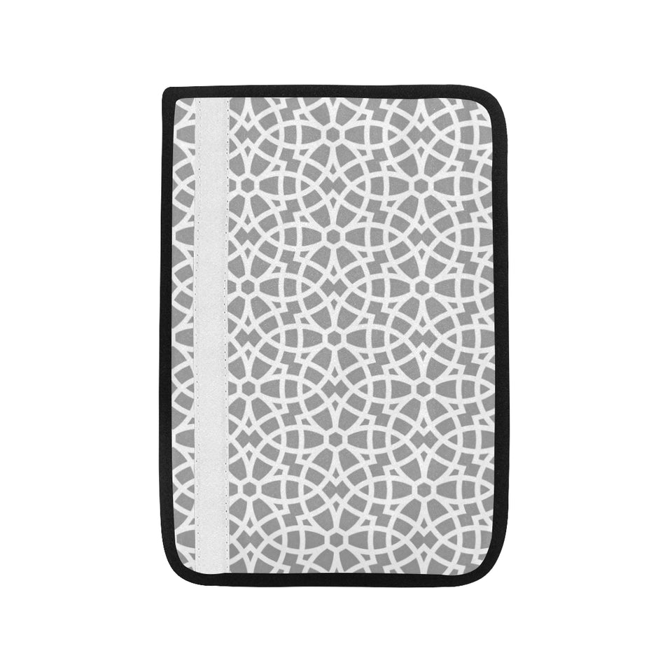 arabic gray pattern Car Seat Belt Cover