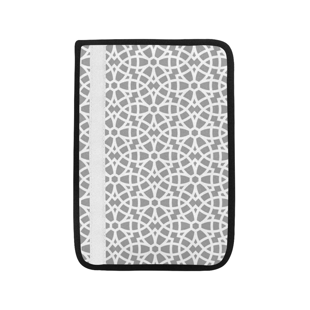 arabic gray pattern Car Seat Belt Cover