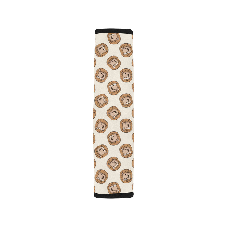 Lion Pattern Print Design 01 Car Seat Belt Cover