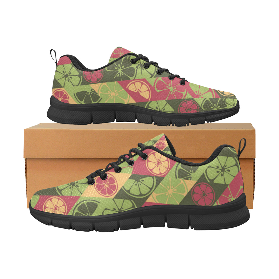 Cool Geometric lime pattern Women's Sneaker Shoes