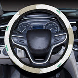 Cute Rhino pattern background Car Steering Wheel Cover