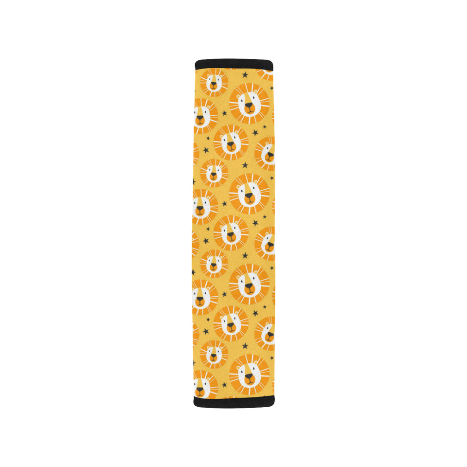 Lion Pattern Print Design 03 Car Seat Belt Cover