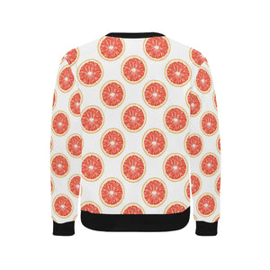 Grapefruit pattern Men's Crew Neck Sweatshirt