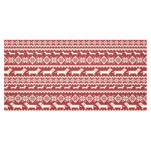 Dachshund Nordic pattern Tablecloth