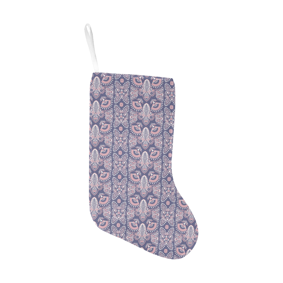 Indian Batik Style pattern Christmas Stocking